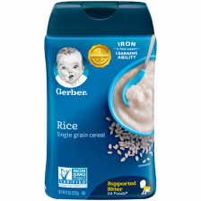 Gerber Single Grain Rice Baby Cereal 227g(6pc/carton)