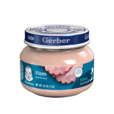 Gerber 2nd Foods Glass Jar Ham and Gravy 71g(10pcs/carton)