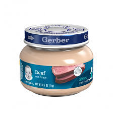 Gerber 2nd Foods Glass Jar Beef and Gravy 71g(10pcs/carton)