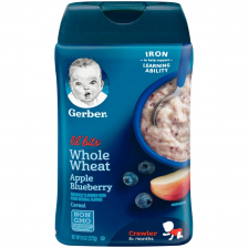 Gerber Lil' Bits Whole Wheat Apple Blueberry Baby Cereal 227g(6pc/carton)